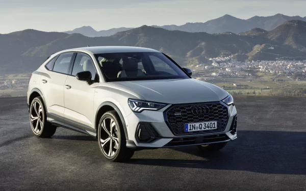 crossover car compact car white car SUV car Audi vehicle Audi Q3 HD Desktop Wallpaper | Background Image
