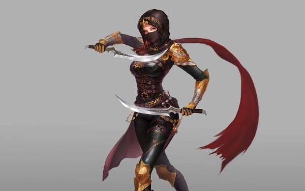 Fantasy Women Warrior Dagger Woman Warrior HD Wallpaper | Background Image