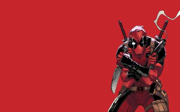 gun knife Wade Wilson weapon Comic Deadpool HD Desktop Wallpaper | Background Image