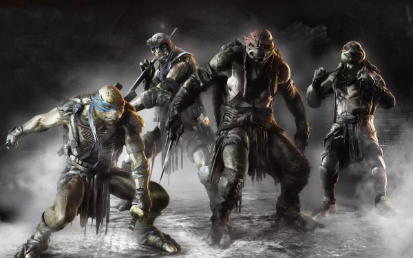 Leonardo (TMNT) Donatello (TMNT) Raphael (TMNT) Michelangelo (TMNT) Comic Teenage Mutant Ninja Turtles HD Desktop Wallpaper | Background Image