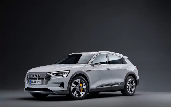SUV crossover car electric car silver car car Audi vehicle Audi E-tron Quattro HD Desktop Wallpaper | Background Image
