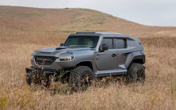 SUV silver car car Rezvani vehicle Rezvani Tank HD Desktop Wallpaper | Background Image