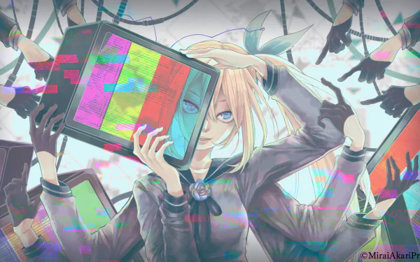 Mirai Akari Anime Virtual Youtuber HD Desktop Wallpaper | Background Image