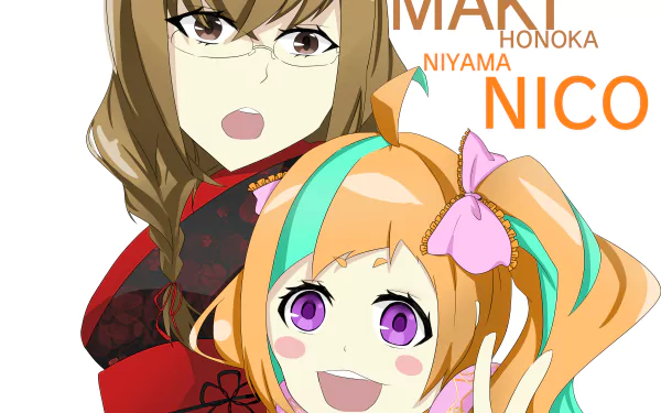 Niko Niiyama Honoka Maki Anime Kiznaiver HD Desktop Wallpaper | Background Image