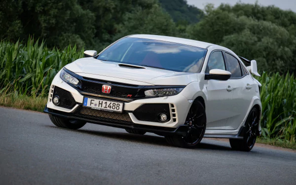 white car car Honda Civic Honda vehicle Honda Civic Type R HD Desktop Wallpaper | Background Image