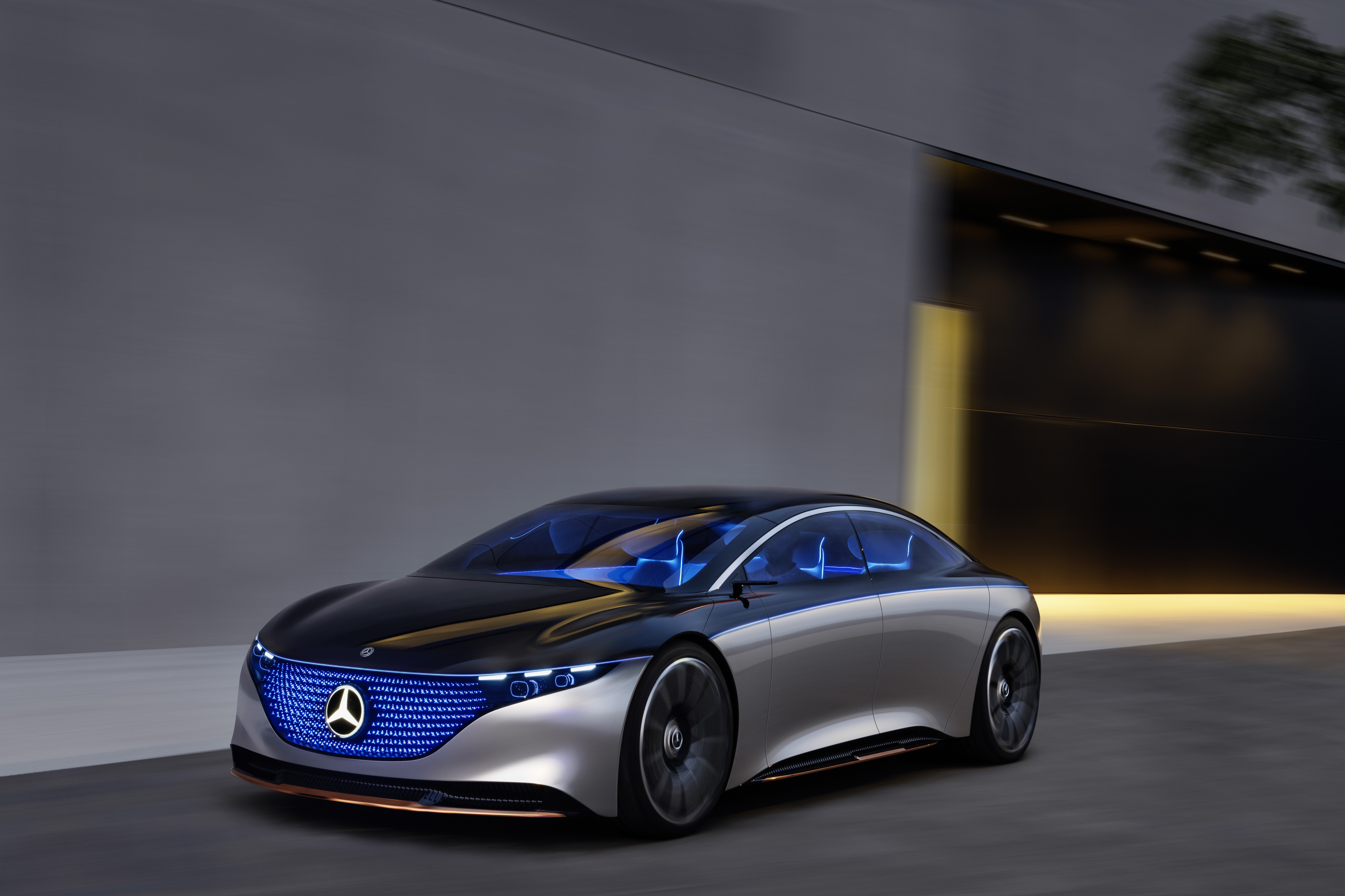Vehicles Mercedes-Benz Vision EQS HD Wallpaper | Background Image