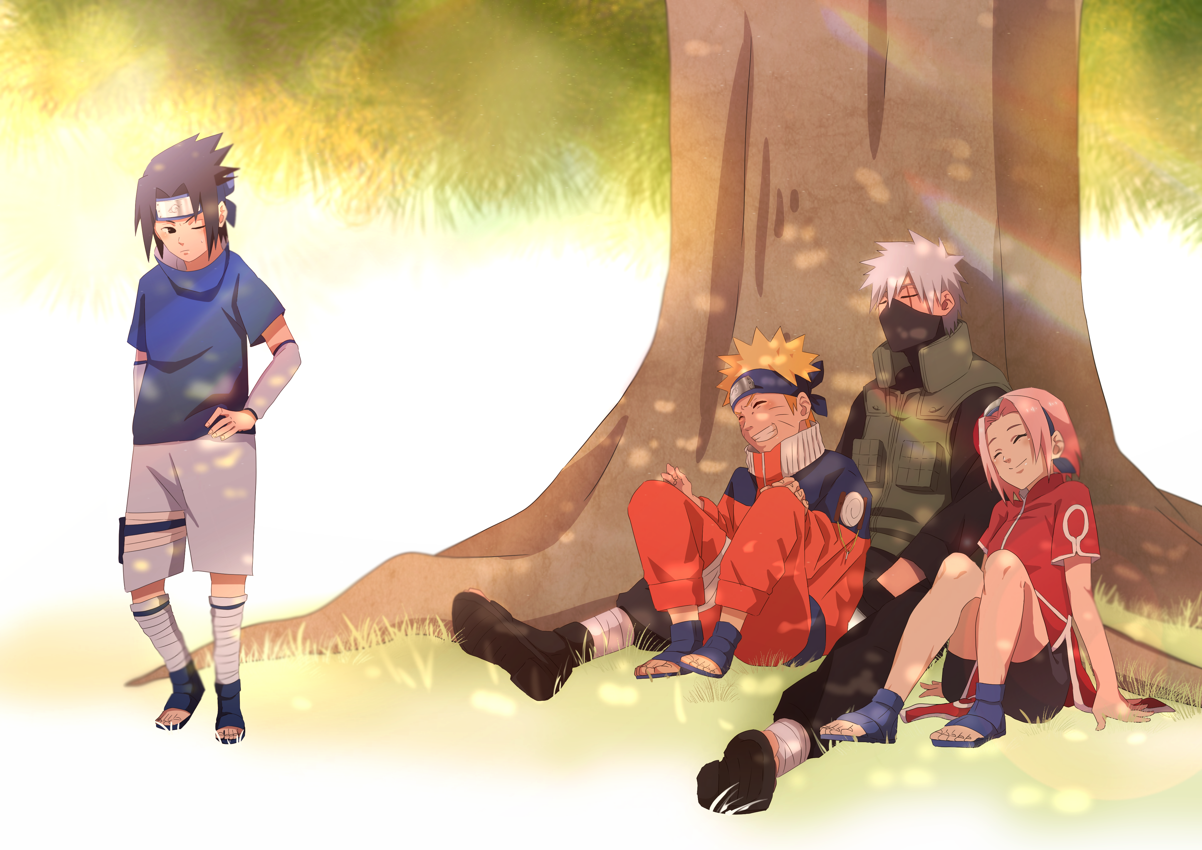 Kakashi Wallpaper: Kakashi Hatake, Naruto, Sasuke and Sakura