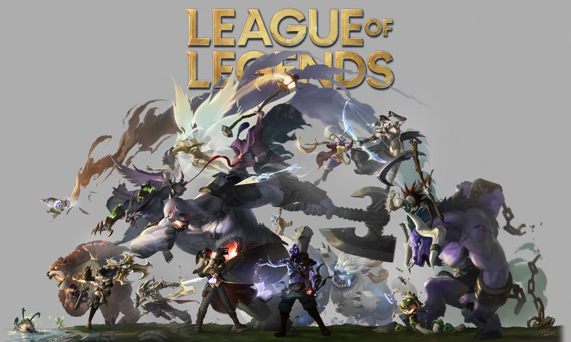 League of Legends 10th Anniversary wall art by Jun Seong Park