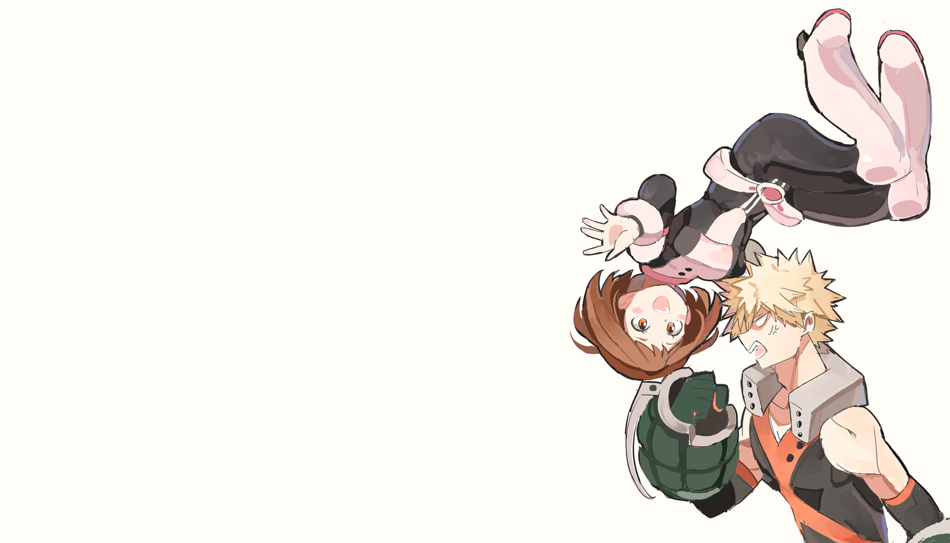 Download Ochaco Uraraka Katsuki Bakugou Anime My Hero Academia HD Wallpaper