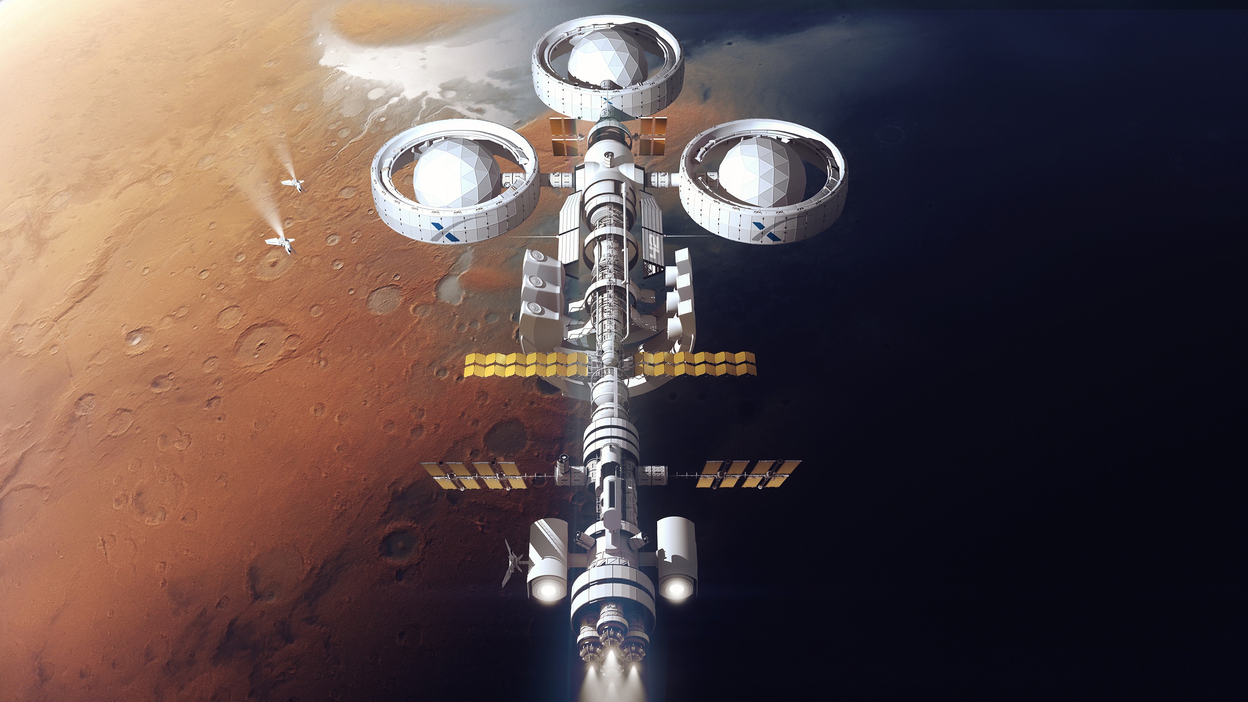 Sci Fi Space Station HD Wallpaper | Background Image