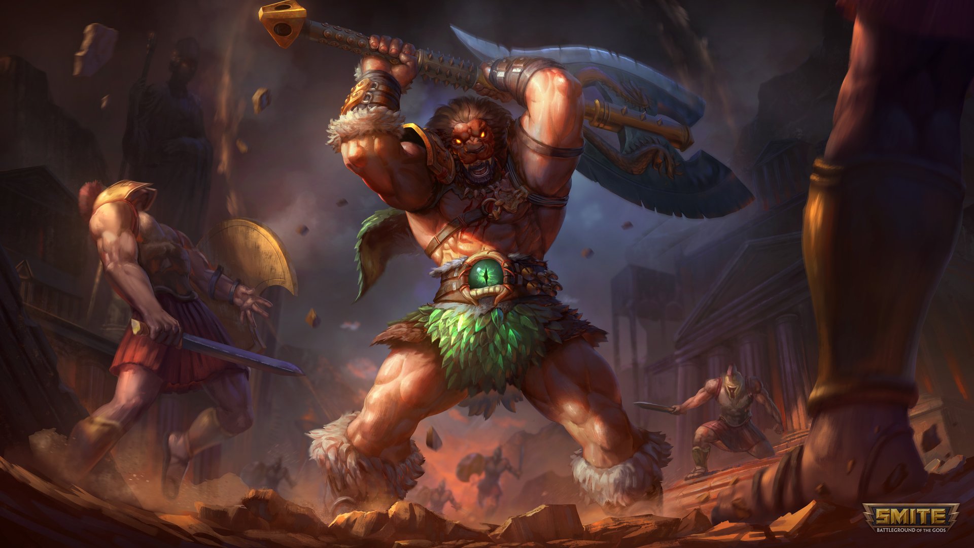 Download Hercules (Smite) Video Game Smite 4k Ultra HD Wallpaper