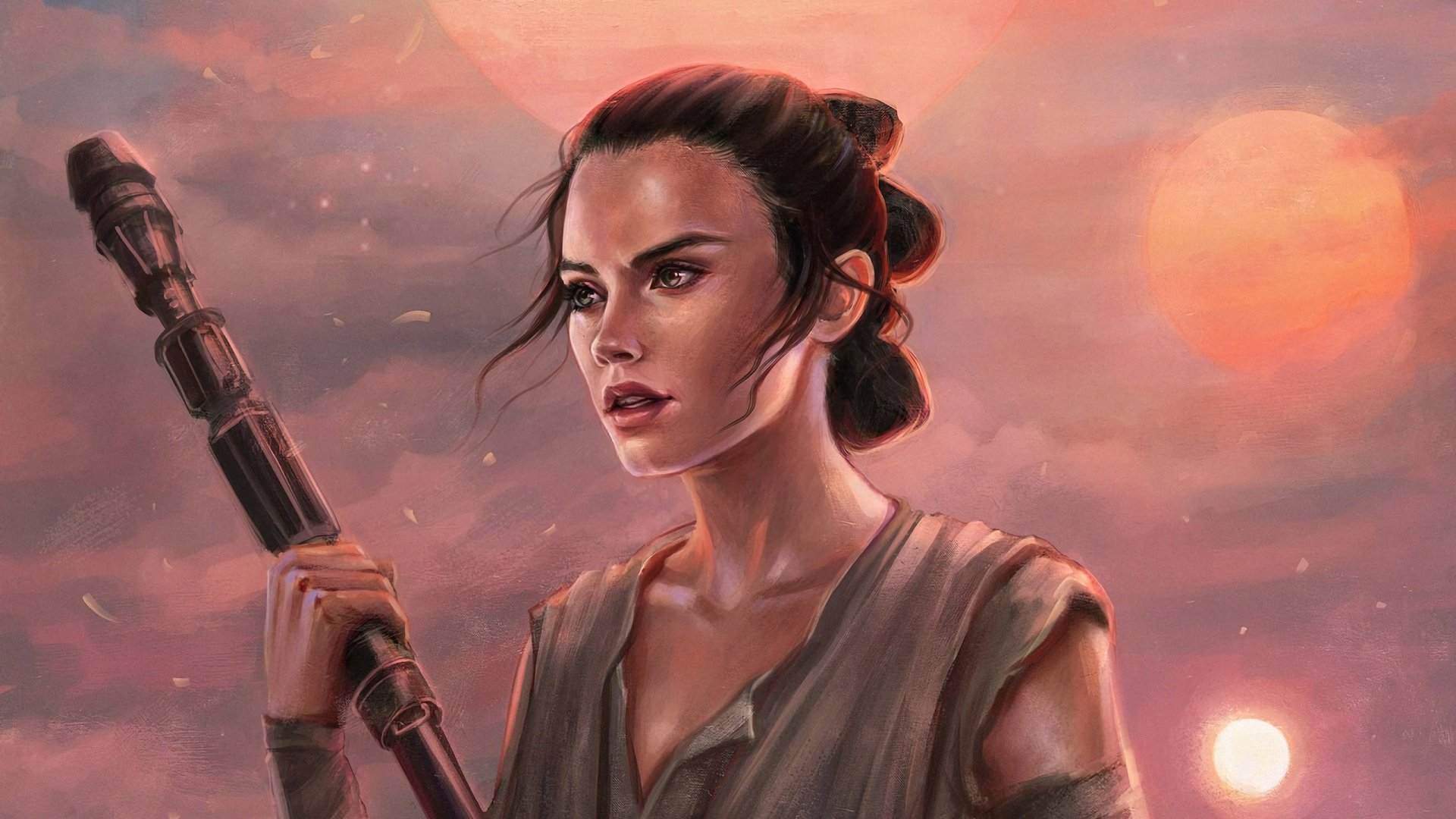 Download Rey (Star Wars) Sci Fi Star Wars HD Wallpaper by Eva Kosmos