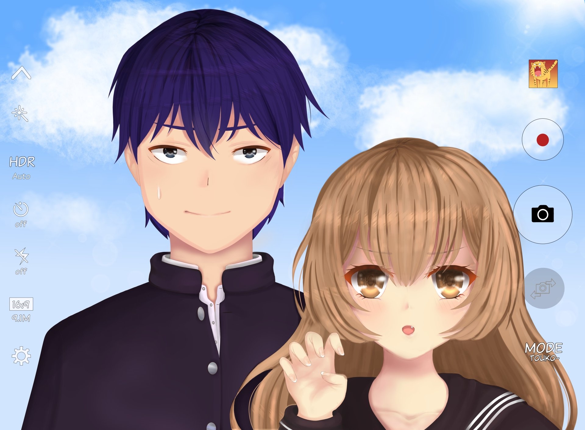 Download Ryuuji Takasu Taiga Aisaka Anime Toradora! 4k Ultra HD Wallpaper by Touko~