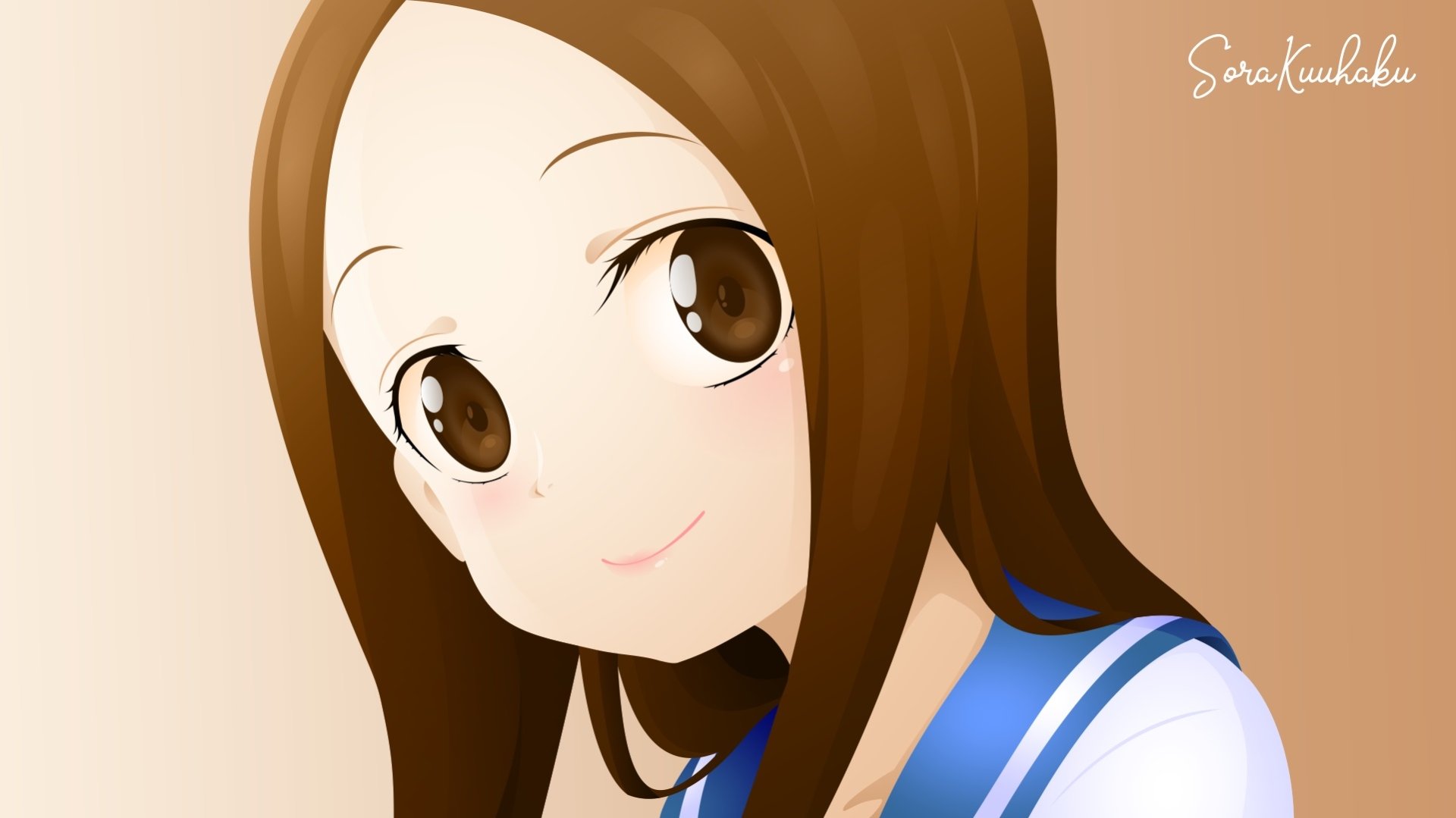 Download Takagi (Karakai Jouzu No Takagi-san) Anime Teasing Master Takagi-san HD Wallpaper by sora_kuuhaku