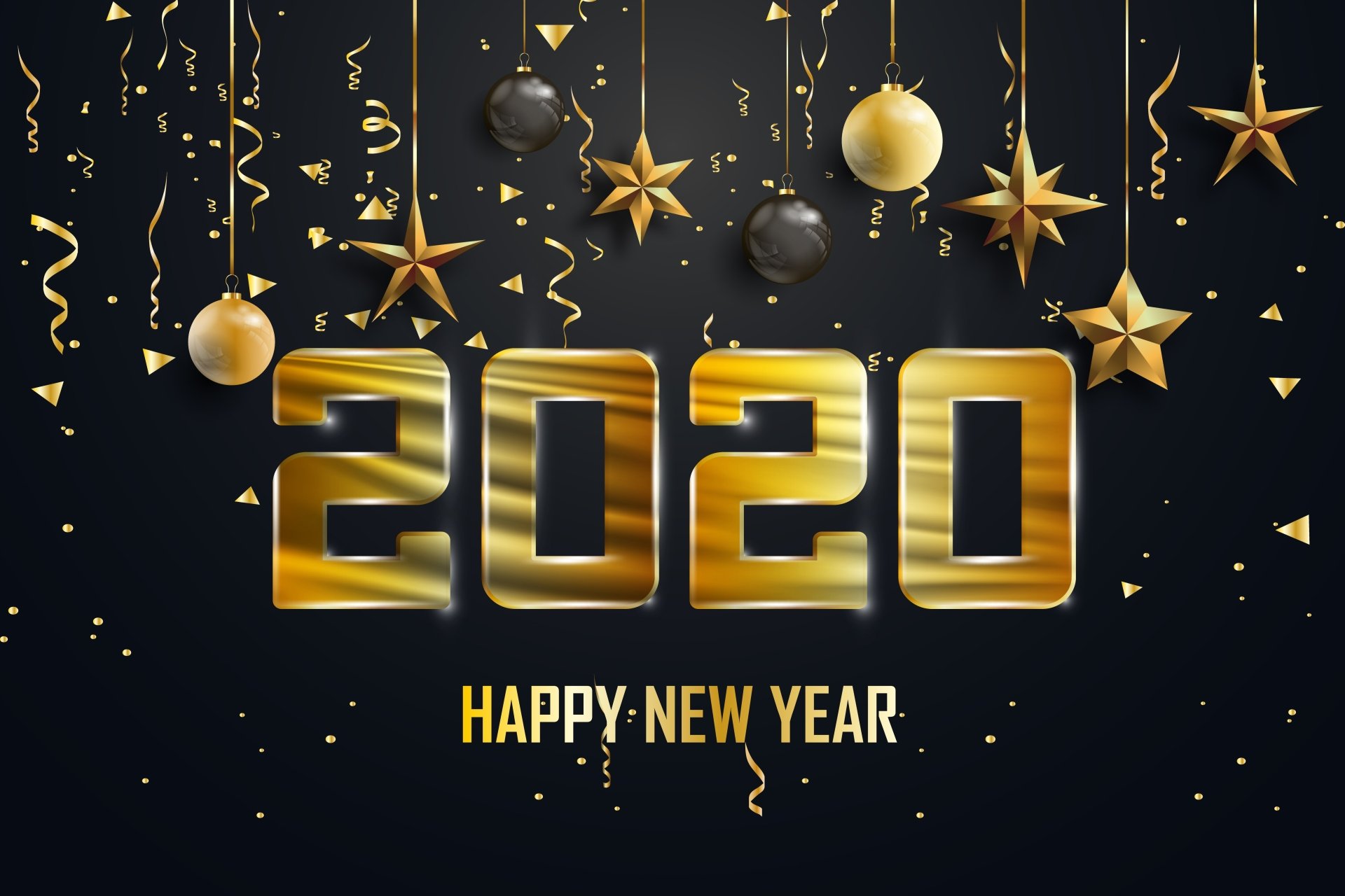 Download Happy New Year Holiday New Year 2020 4k Ultra HD Wallpaper