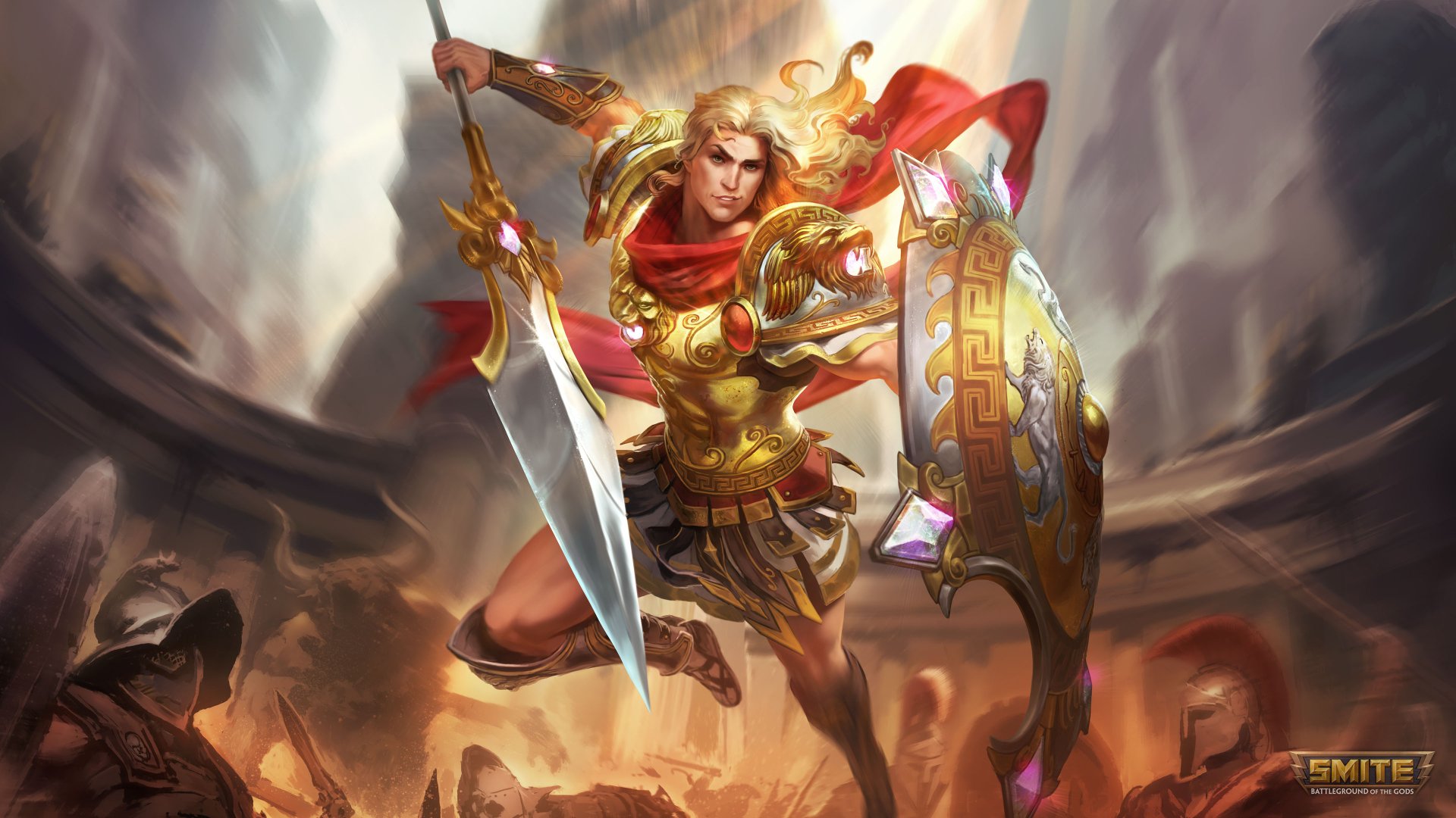 Download Achilles (Smite) Video Game Smite 4k Ultra HD Wallpaper