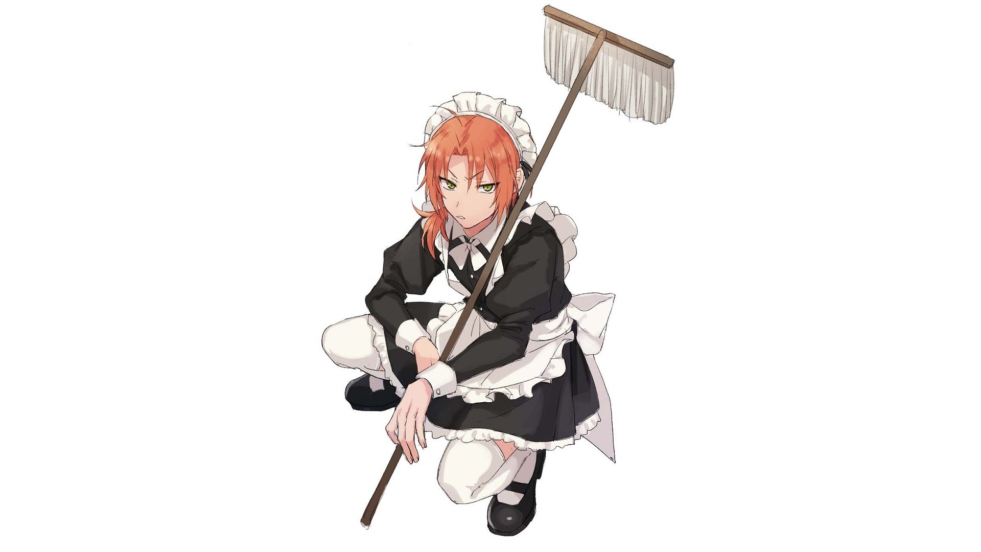 Download Leo Tsukinaga Maid Video Game Ensemble Stars! HD Wallpaper by heppokomann