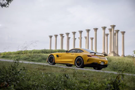 supercar yellow car car Mercedes-Benz vehicle Mercedes-AMG GT R HD Desktop Wallpaper | Background Image