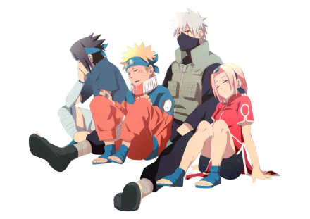 Sakura Haruno Sasuke Uchiha Naruto Uzumaki Kakashi Hatake Anime Naruto Naruto & Sasuke HD Desktop Wallpaper | Background Image