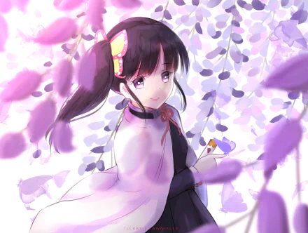 Kanao Tsuyuri Anime Demon Slayer: Kimetsu no Yaiba HD Desktop Wallpaper | Background Image