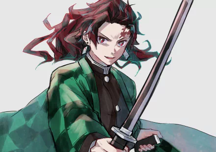 Tanjiro Kamado Anime Demon Slayer: Kimetsu no Yaiba HD Desktop Wallpaper | Background Image