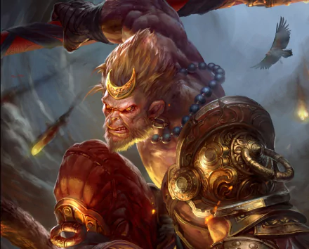 warrior fantasy Sun Wukong fantasy warrior HD Desktop Wallpaper | Background Image