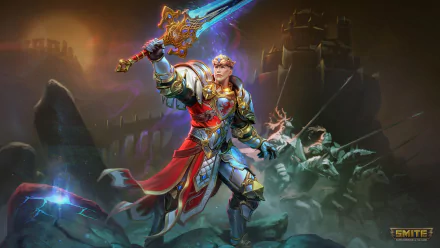 King Arthur (Smite) video game Smite HD Desktop Wallpaper | Background Image