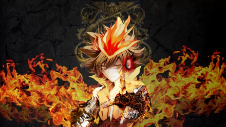 fire flame Tsunayoshi Sawada Hitman Reborn Anime Katekyō Hitman Reborn! HD Desktop Wallpaper | Background Image