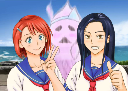 Yanazawa Seri Yuuna Yunohana Chisaki Miyazaki Anime Yuragi-sou no Yuuna-san HD Desktop Wallpaper | Background Image