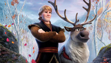 Sven (Frozen) Kristoff (Frozen) movie Frozen 2 HD Desktop Wallpaper | Background Image