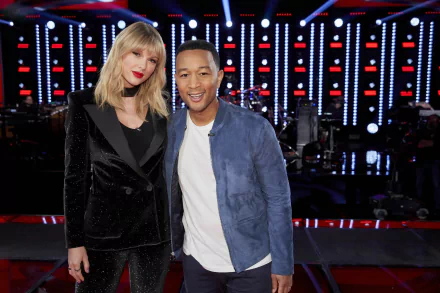  Taylor swift at the voice, 29 October 2019