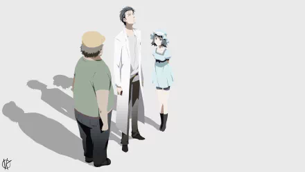 Mayuri Shiina Rintaro Okabe Itaru Hashida Anime Steins;Gate HD Desktop Wallpaper | Background Image