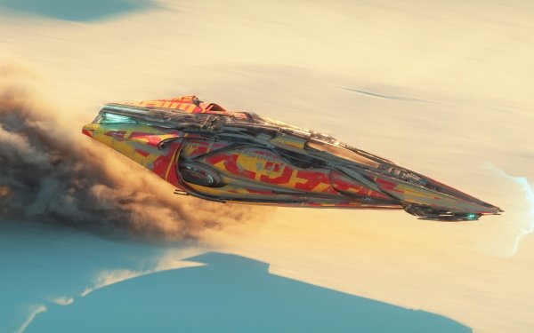 Sci Fi Spaceship Desert Futuristic HD Wallpaper | Background Image