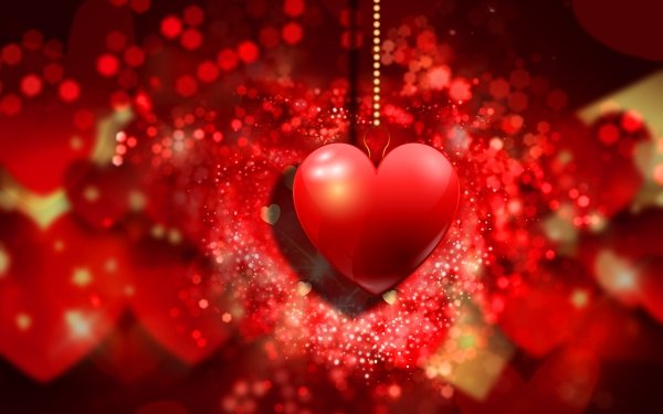 Artistic Heart Red Love Romantic HD Wallpaper | Background Image