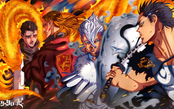 Damnatio Kira Fuegoleon Vermillion Yami Sukehiro Nozel Silva Anime Black Clover HD Desktop Wallpaper | Background Image