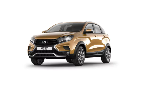 yellow car SUV car Lada vehicle Lada Xray HD Desktop Wallpaper | Background Image