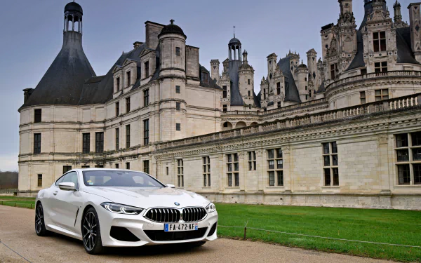 grand tourer white car car BMW 840d BMW vehicle BMW 8 Series HD Desktop Wallpaper | Background Image