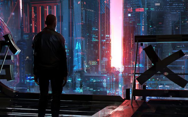 Sci Fi City Cyberpunk Futuristic HD Wallpaper | Background Image