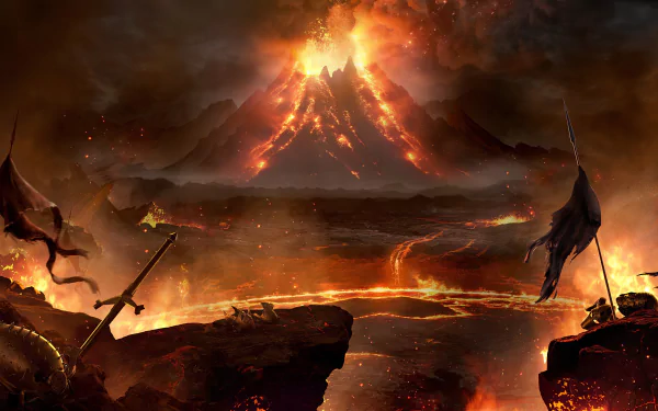volcano For Honor (Video Game) video game HD Desktop Wallpaper | Background Image