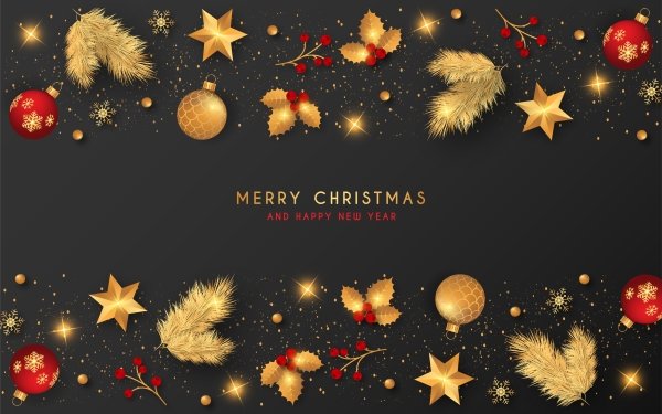 Holiday Christmas Merry Christmas Happy New Year Christmas Ornaments HD Wallpaper | Background Image