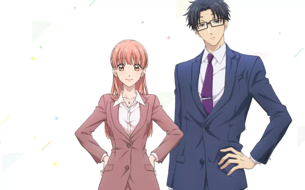 Hirotaka Nifuji Narumi Momose Anime Wotaku ni Koi wa Muzukashii HD Desktop Wallpaper | Background Image