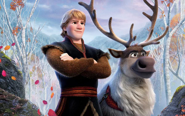 Sven (Frozen) Kristoff (Frozen) movie Frozen 2 HD Desktop Wallpaper | Background Image