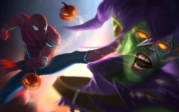 Green Goblin Comic spider man HD Desktop Wallpaper | Background Image