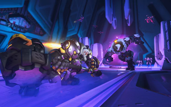 Reinhardt (Overwatch) video game Overwatch 2 HD Desktop Wallpaper | Background Image