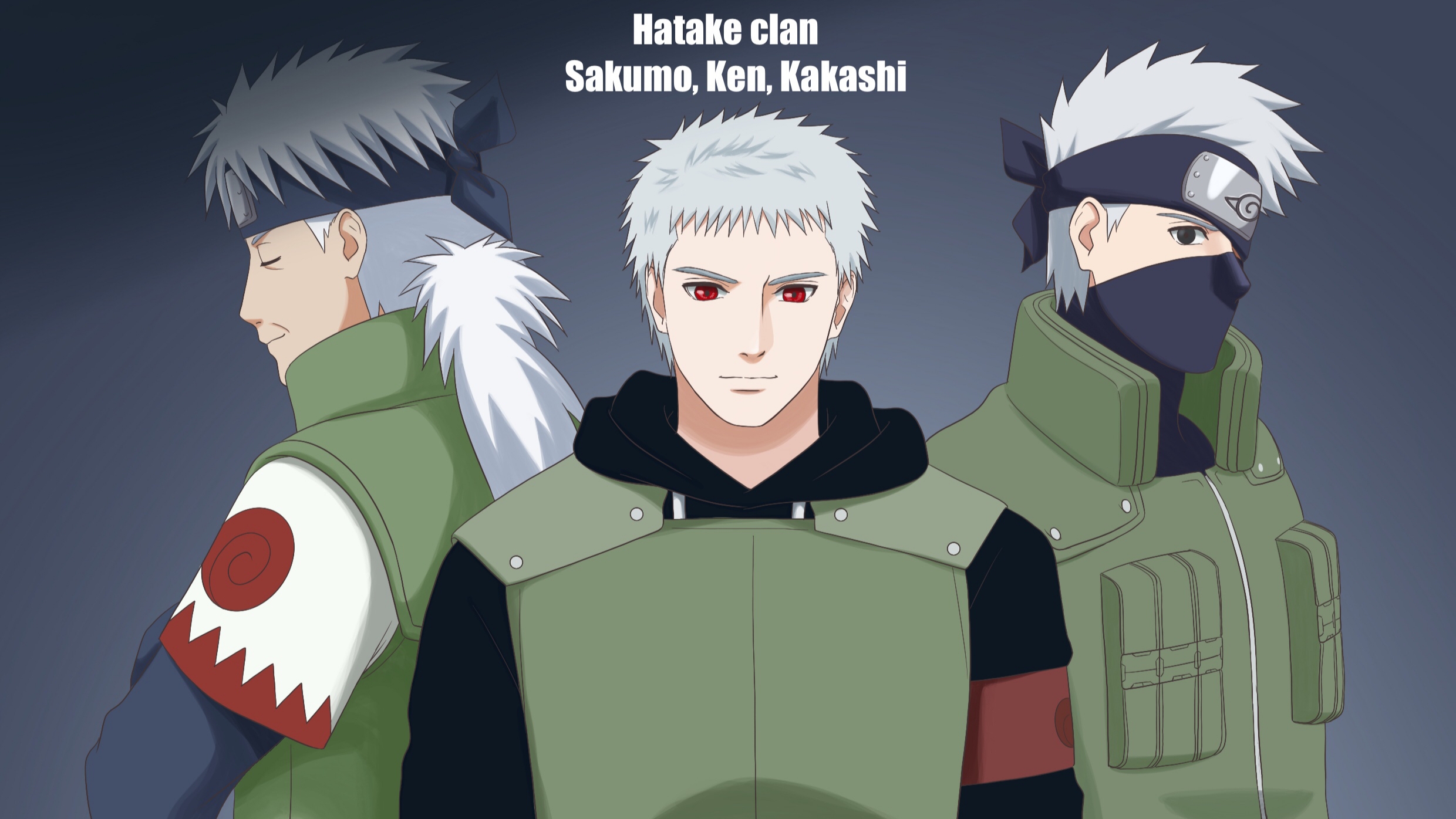 Kakashi Hatake e Sakumo Hatake.