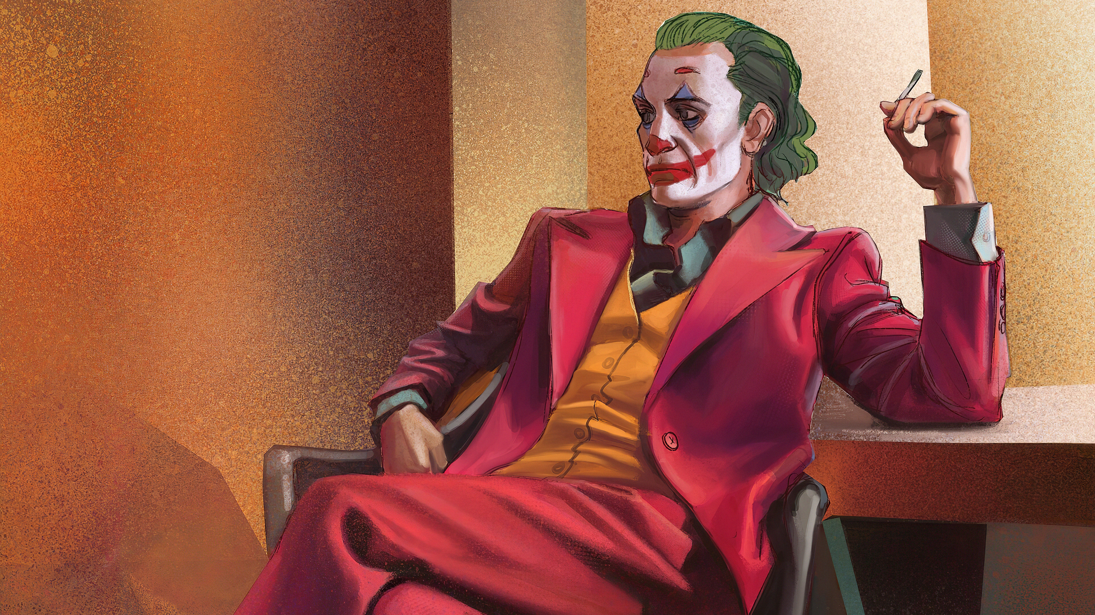 Joker 4k Ultra HD Wallpaper by merimyoke