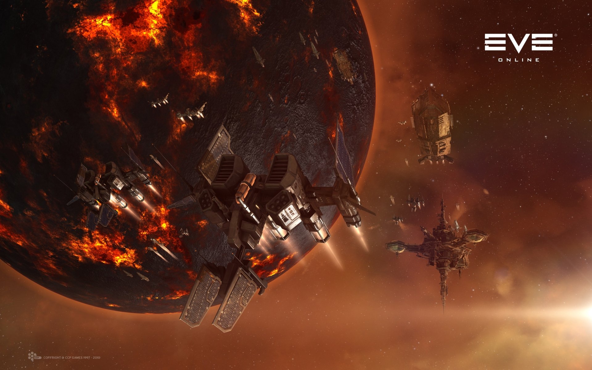 Download Planet Spaceship Space Video Game EVE Online HD Wallpaper