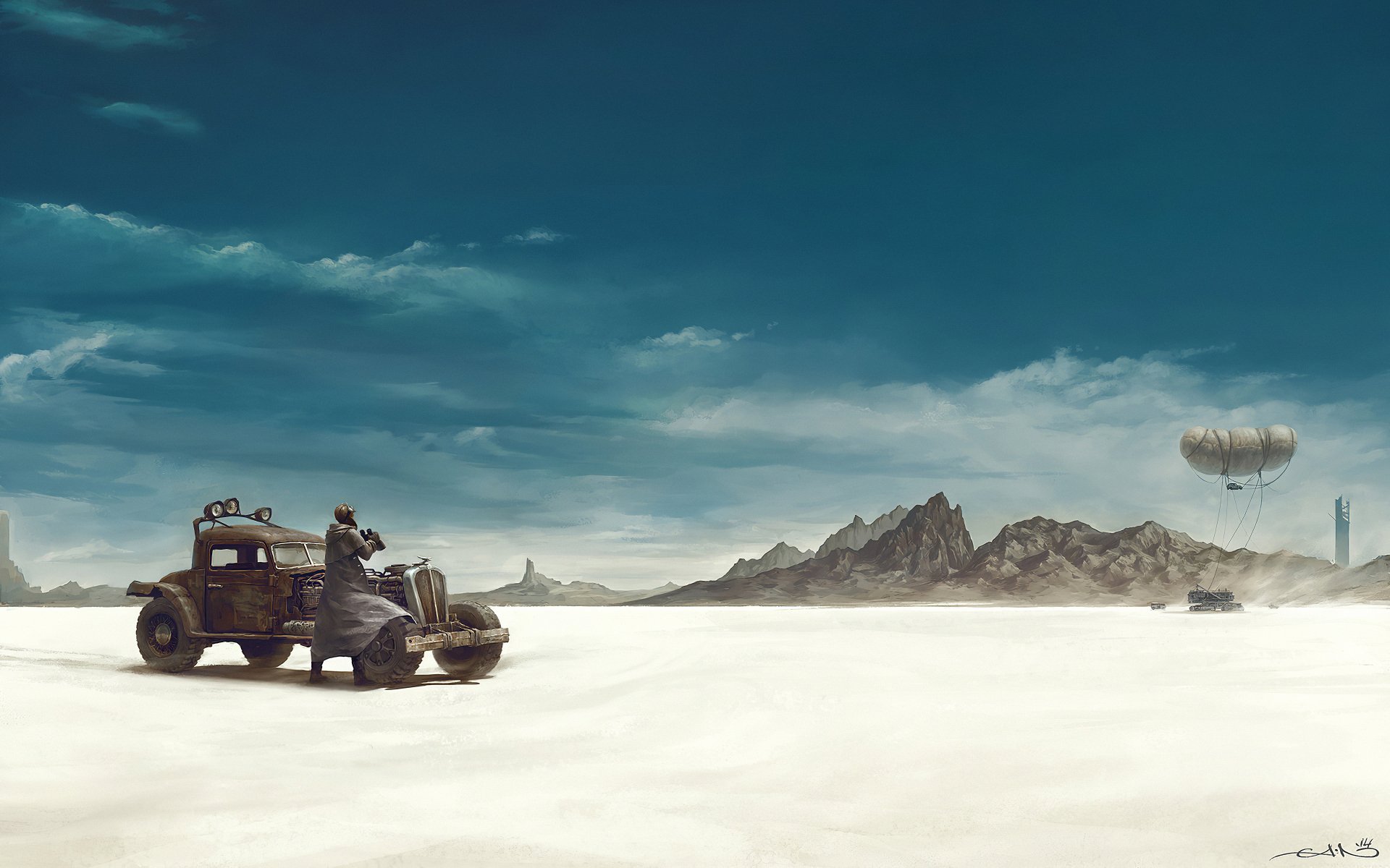 Download Desert Car Sci Fi Post Apocalyptic 4k Ultra HD Wallpaper ...