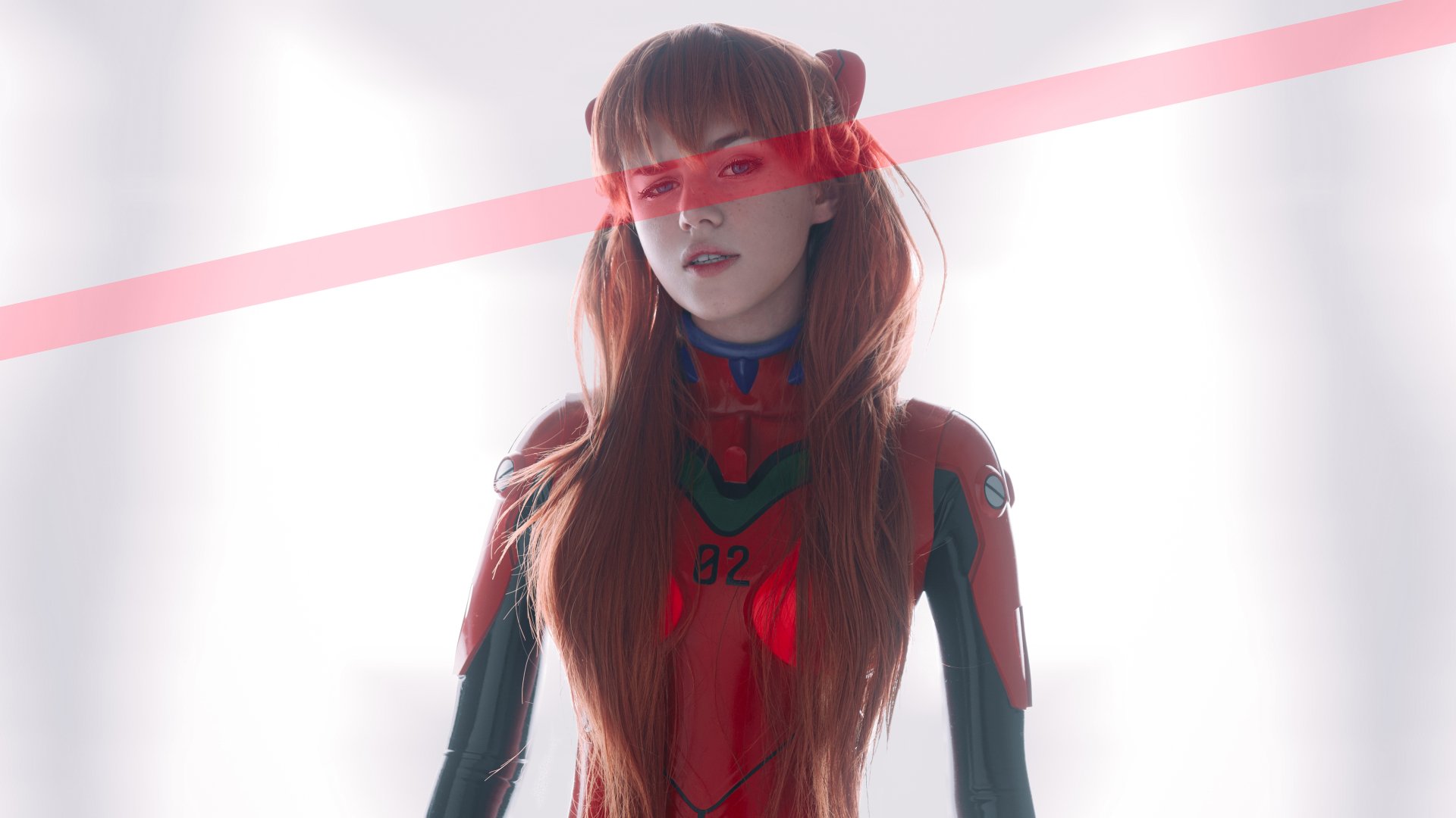 Download Redhead Long Hair Asuka Langley Sohryu Neon Genesis Evangelion Woman Cosplay 4k Ultra HD Wallpaper
