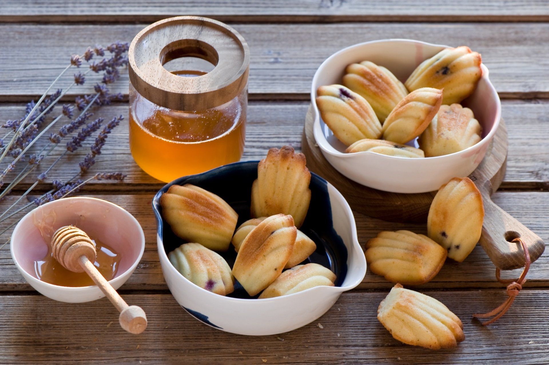 Download Still Life Honey Food Madeleine HD Wallpaper